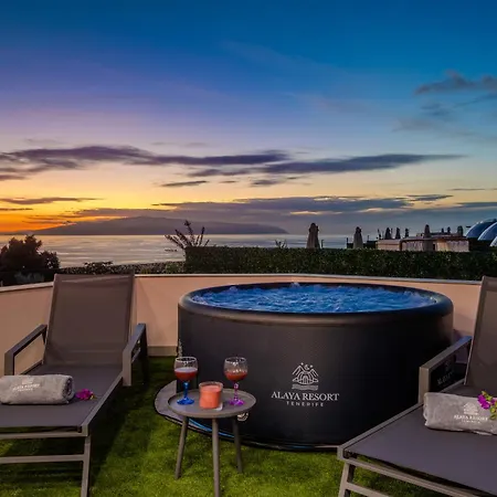 De Lujo Con Jacuzzi Privado, Piscina Y Vistas Al Mar Apartament Guía de Isora