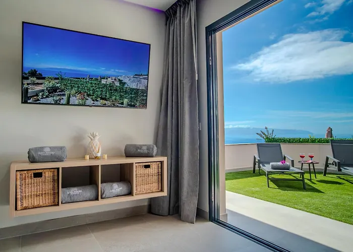 De Lujo Con Jacuzzi Privado, Piscina Y Vistas Al Mar 公寓 *