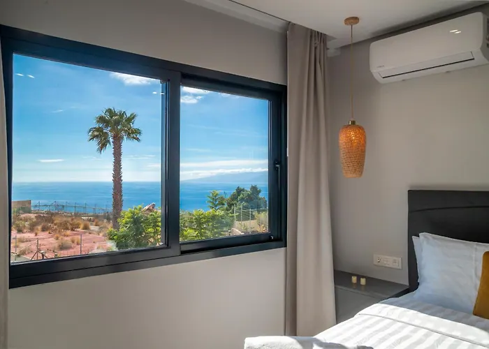 De Lujo Con Jacuzzi Privado, Piscina Y Vistas Al Mar 公寓