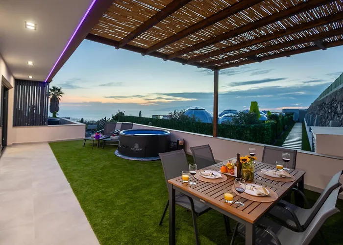 De Lujo Con Jacuzzi Privado, Piscina Y Vistas Al Mar 公寓 吉亚德索拉